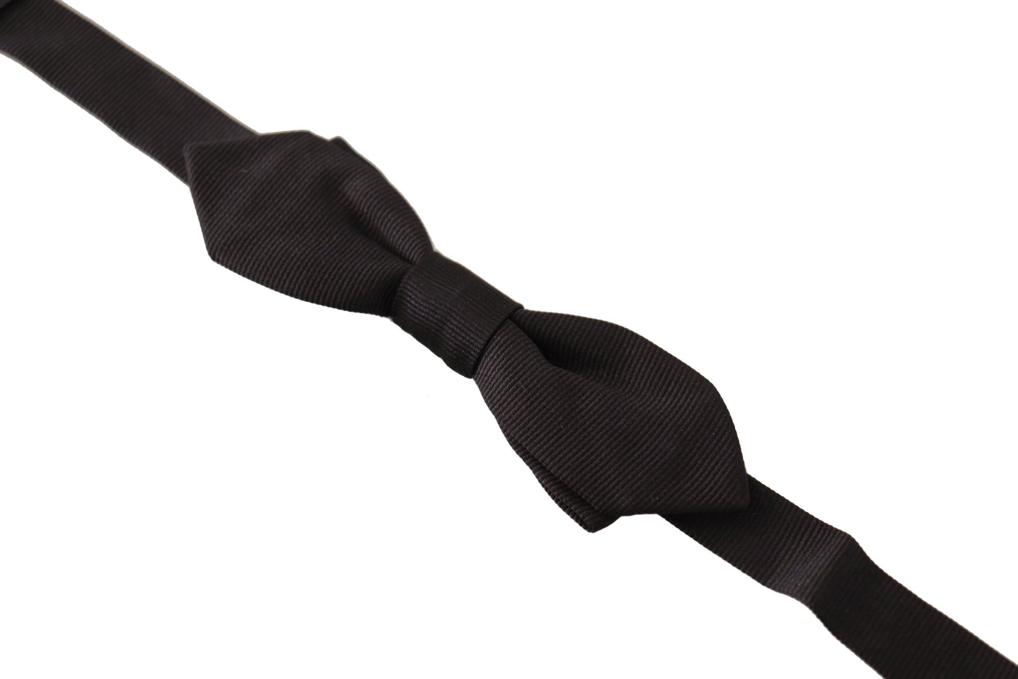 Dolce &amp; Gabbana Elegant Black Silk Bow Tie