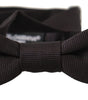 Dolce &amp; Gabbana Elegant Black Silk Bow Tie