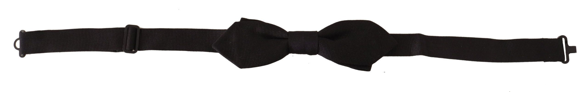 Dolce &amp; Gabbana Elegant Black Silk Bow Tie