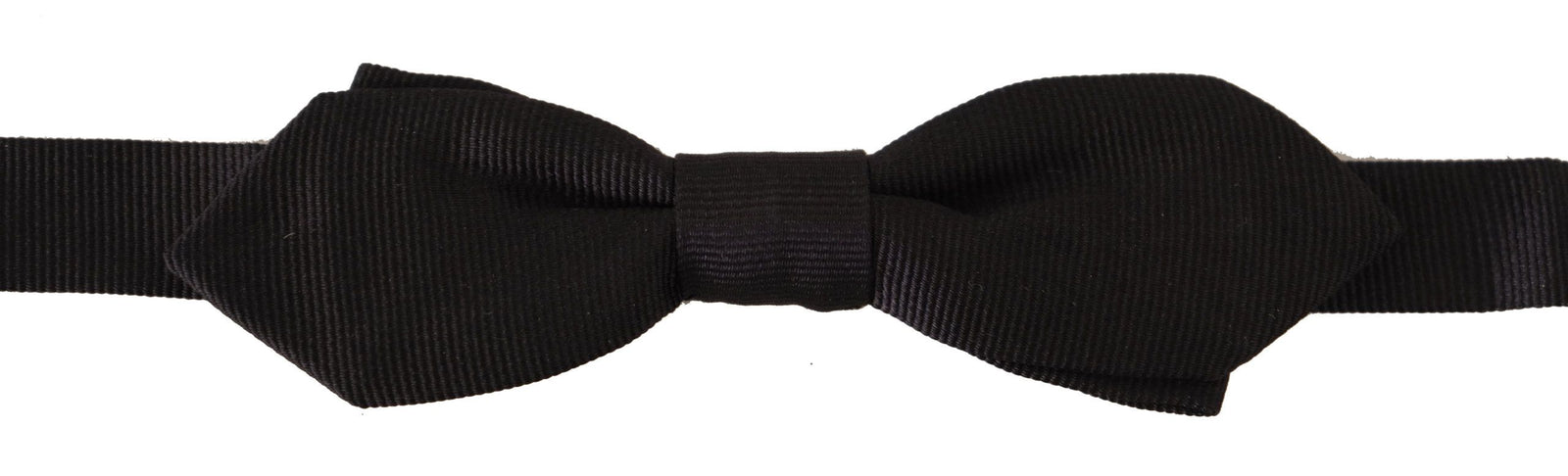 Dolce &amp; Gabbana Elegant Black Silk Bow Tie