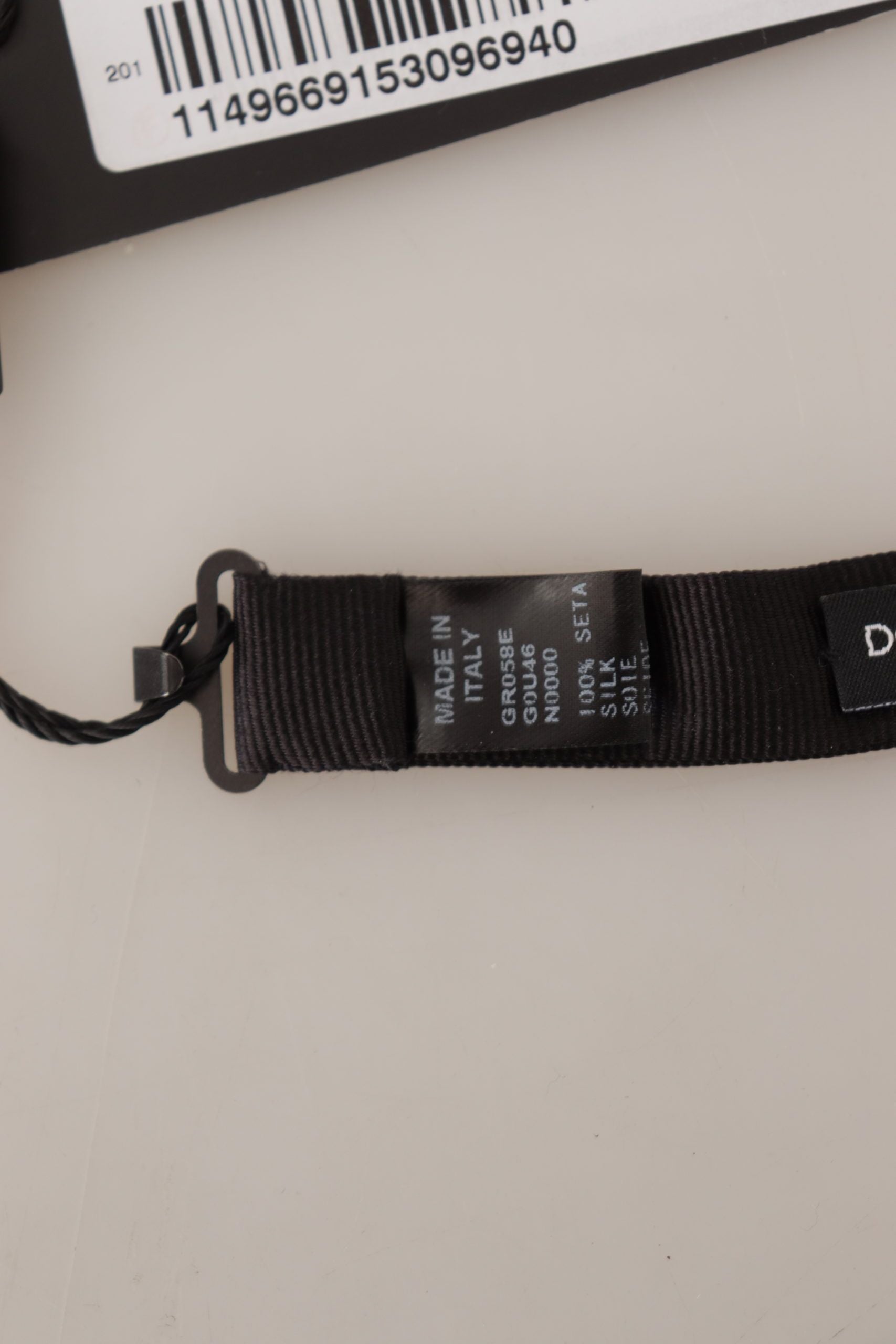 Dolce &amp; Gabbana Elegant Black Silk Bow Tie