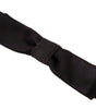 Dolce &amp; Gabbana Elegant Silk Black Bow Tie