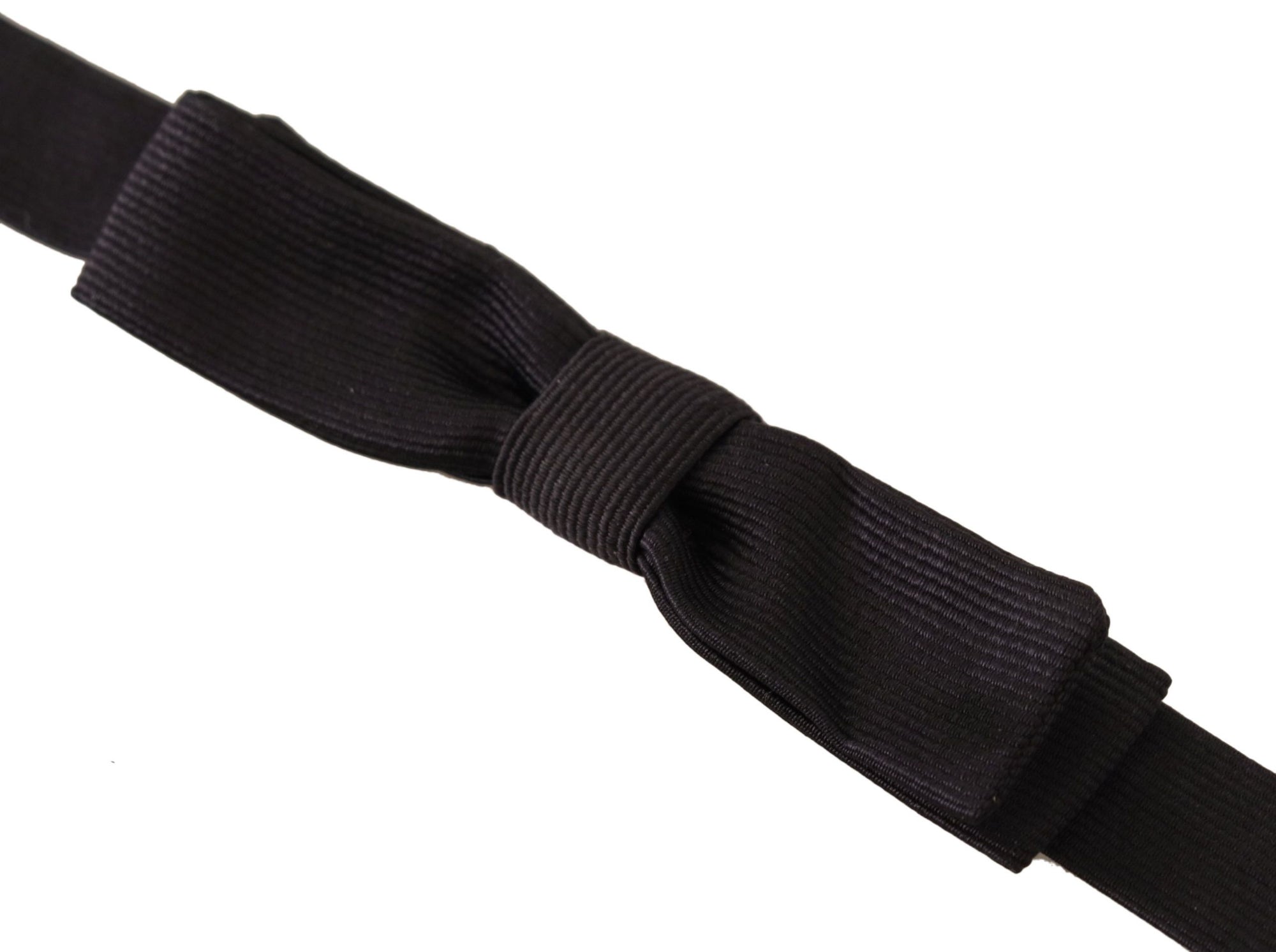Dolce &amp; Gabbana Elegant Silk Black Bow Tie