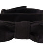 Dolce &amp; Gabbana Elegant Silk Black Bow Tie