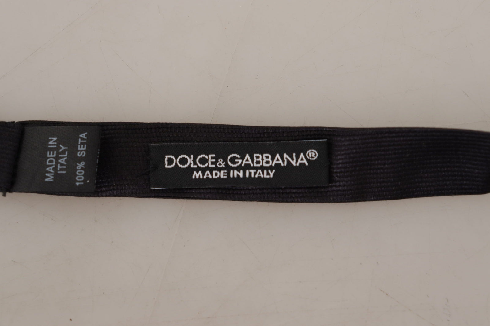 Dolce &amp; Gabbana Elegant Silk Black Bow Tie