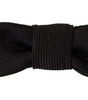 Dolce &amp; Gabbana Elegant Silk Black Bow Tie