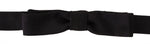 Dolce &amp; Gabbana Elegant Silk Black Bow Tie