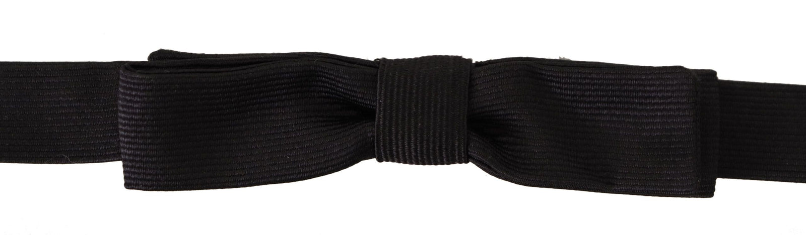 Dolce &amp; Gabbana Elegant Silk Black Bow Tie