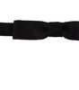 Dolce &amp; Gabbana Elegant Black Silk Bow Tie