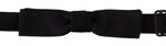 Dolce &amp; Gabbana Elegant Black Silk Bow Tie