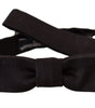 Dolce &amp; Gabbana Elegant Black Silk Bow Tie
