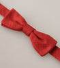 Dolce &amp; Gabbana Elegant Red Silk Bow Tie