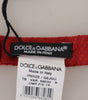 Dolce &amp; Gabbana Elegant Red Silk Bow Tie