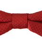 Dolce &amp; Gabbana Elegant Red Silk Bow Tie