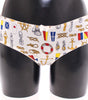 Dolce &amp; Gabbana Elegant White Sailor Print Lingerie Set