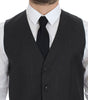 Dolce & Gabbana Gray Wool Formal Dress Vest Gilet Weste