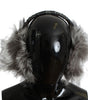 Dolce &amp; Gabbana Elegant Fur and Crystal Ear Muffs