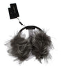 Dolce &amp; Gabbana Elegant Fur and Crystal Ear Muffs
