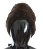 Dolce & Gabbana Luxurious Brown Weasel Fur Beanie