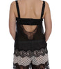 Dolce & Gabbana Elegant Silk Floral Lace Babydoll Chemise
