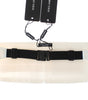 Dolce & Gabbana Elegant White Silk Cummerbund