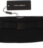 Dolce & Gabbana Silver Wide Belt Silk Cummerbund