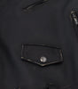 Dolce & Gabbana Black Leather Biker Coat Zipper Jacket
