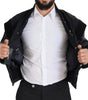 Dolce & Gabbana Black Nylon Crystals Coat Buttons Jacket