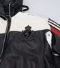 Dolce & Gabbana Black Leather Hooded Blouson Coat Jacket