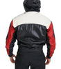Dolce & Gabbana Black Leather Hooded Blouson Coat Jacket