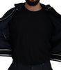 Dolce & Gabbana Black Polyester Hooded Blouson Coat Jacket
