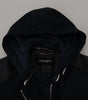 Dolce & Gabbana Black Polyester Hooded Blouson Coat Jacket