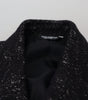 Dolce & Gabbana Black Wool Double Breasted Coat Men Jacket