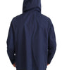Dolce & Gabbana Blue Hooded Double Breasted Coat Jacket