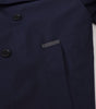 Dolce & Gabbana Blue Hooded Double Breasted Coat Jacket
