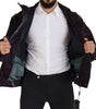 Dolce & Gabbana Bordeaux Nylon Collared Men Coat Jacket