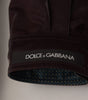 Dolce & Gabbana Bordeaux Nylon Collared Men Coat Jacket