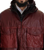 Dolce & Gabbana Bordeaux Cotton Hooded Full Zip Jacket