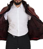 Dolce & Gabbana Bordeaux Cotton Hooded Full Zip Jacket