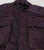 Dolce & Gabbana Purple Nylon Collared Biker Coat Jacket