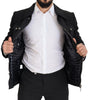 Dolce & Gabbana Black Wool Collared Full Zip Jacket