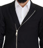 Dolce & Gabbana Black Wool Full Zip Long Sleeves Jacket