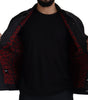 Dolce & Gabbana Black Cotton Full Button Denim Jacket