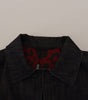 Dolce & Gabbana Black Cotton Full Button Denim Jacket