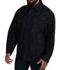 Dolce & Gabbana Black Cotton Full Button Denim Jacket