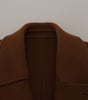 Dolce & Gabbana Brown Nylon Double Breasted Coat Jacket