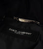 Dolce & Gabbana Black Nylon Hooded Parka Coat Winter Jacket