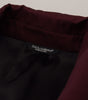 Dolce & Gabbana Bordeaux Polyester Double Breasted Jacket