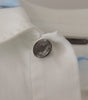 Dolce & Gabbana White Cotton Logo Embroidery Denim Jacket