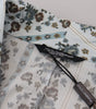 Dolce & Gabbana Blue Floral Cotton Robe Coat Jacket
